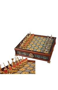 The Hogwarts Houses Quidditch Chess Set