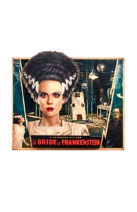 Universal Monsters Bride of Frankenstein Poster Wooden Magnet