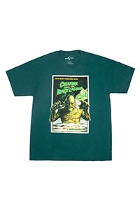 Universal Monsters Creature from the Black Lagoon Poster Adult T-Shirt
