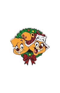 Universal Studios Earl & Pearl the Squirrels Wreath Pin