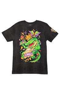 Universal Studios Florida Mardi Gras 2023 King Gator Adult T-Shirt