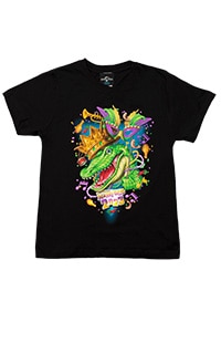 Universal Studios Florida Mardi Gras 2023 King Gator Youth T-Shirt