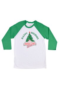 Universal Studios Retro Happy Holidays Raglan T-Shirt