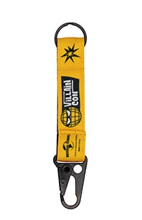Villain-Con International Black & Yellow  Strap Keychain