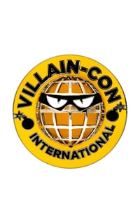 Villain-Con International Black & Yellow 3D Globe Magnet