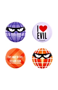Villain-Con International Button Set