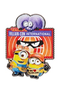 Villain-Con International Postcard Pin
